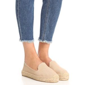 Soludos Platform Smoking Slipper in Safari